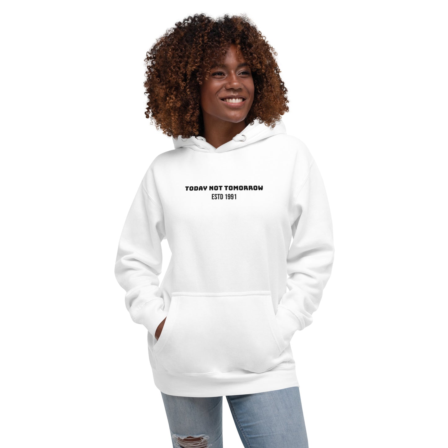 "Time is $$$" Hoodie - Unisex (White)